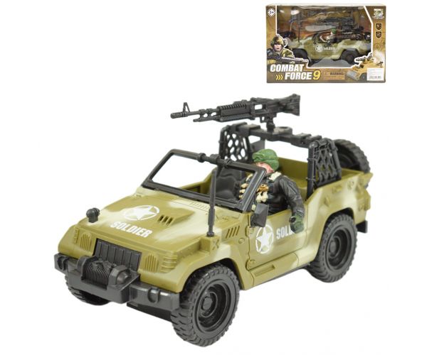 Combat Force 9: Katonai terepjáró katonával és fegyverekkel 22cm
