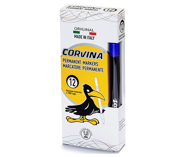 Corvina Permanent kék alkoholos tűfilc 1mm 1 db - Carioca