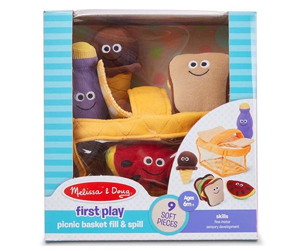 Plüss piknik kosár 9db-os szett - Melissa & Doug