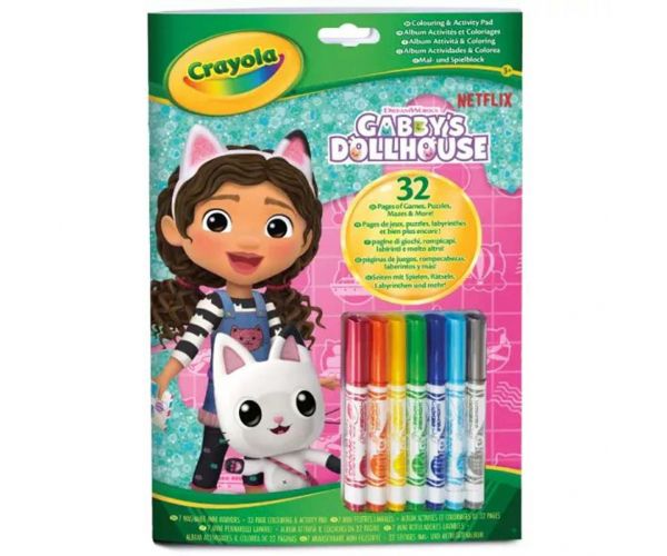 Crayola: Color & Activity - Gabi babaháza foglalkoztató 7 db filctollal