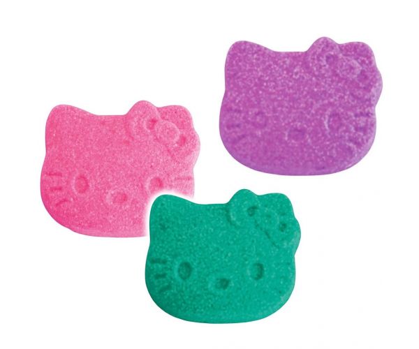 Craze Inkee: Vegán fürdő bomba formák - Hello Kitty vattacukor aromával 3db-os