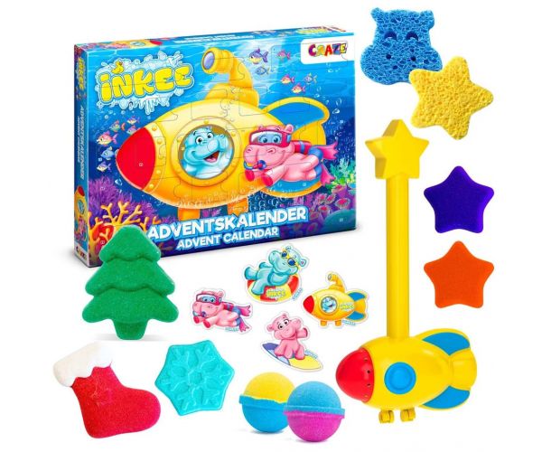 Craze Inkee: Calendar advent cu jucării de baie