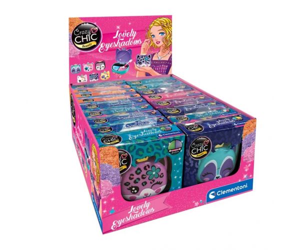 Crazy Chic: Fard de pleoape cu animale, disponibil în mai multe variante, 1 buc - Clementoni