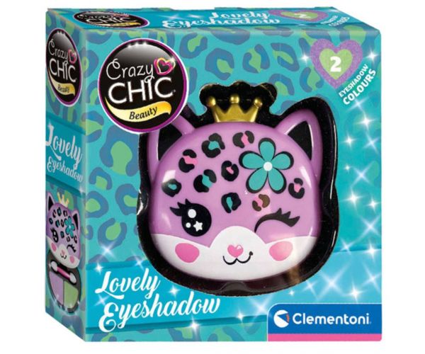 Crazy Chic: Fard de pleoape și aplicator în cutie de depozitare în formă de leopard - Clementoni