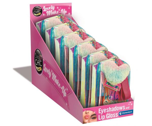 Crazy Chic: Geantă cosmetică moale cu accesorii de machiaj 1 buc - Clementoni