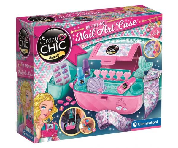Crazy Chic: Set de joacă „Studio de manichiură în geantă” - Clementoni