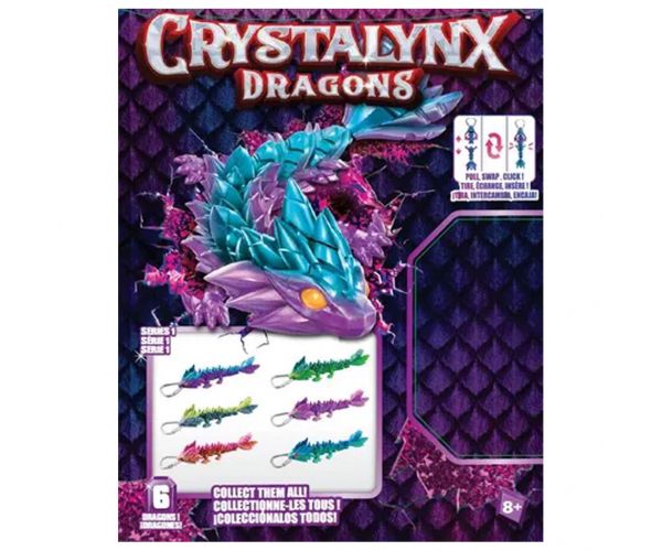 CrystaLynx: breloc cu dragoni colecționabili - Spin Master