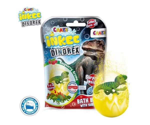Craze: Bombă de baie cu figurină surpriză dinozaur de colecție - EPEE