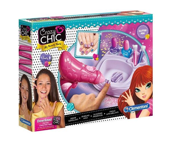 Crazy Chic Glitter Pen csillogó körmök szett - Clementoni