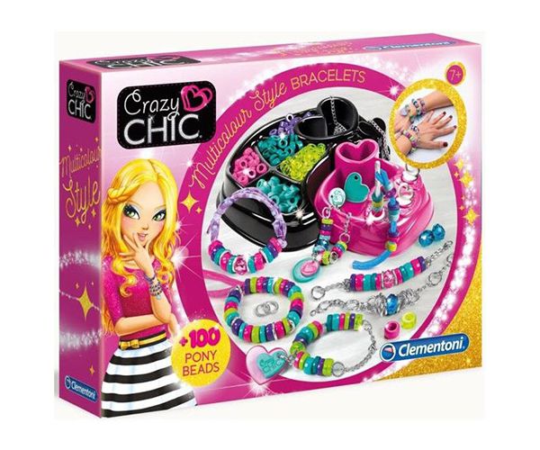 Crazy Chic Multicolour Style karkötő készítő szett - Clementoni