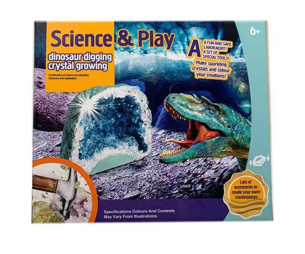 Cristale fabuloase: Set de creștere cristale dinozaur