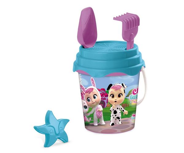 Cry Babies set pentru nisip cu găleată - Mondo Toys