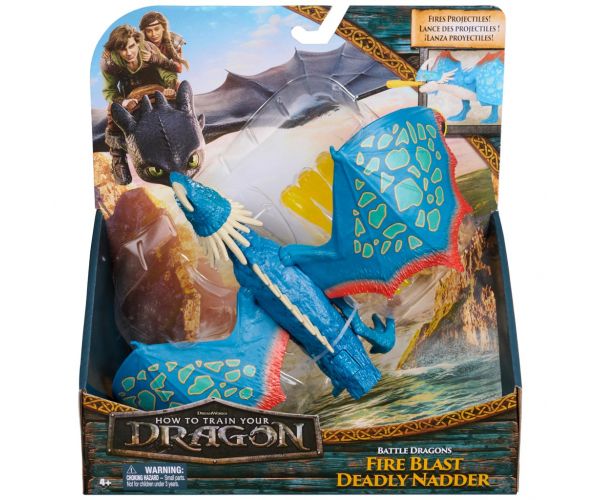Cum să-ți dresezi dragonul: Figurină de acțiune Fire Blast Dragon Alunecos - Spin Master