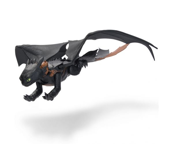 Cum să-ți dresezi dragonul: Figurina de jucărie dragon Fără Dinți Ultimate Plasma Blast cu lumină și sunet, 38 cm - Spin Master