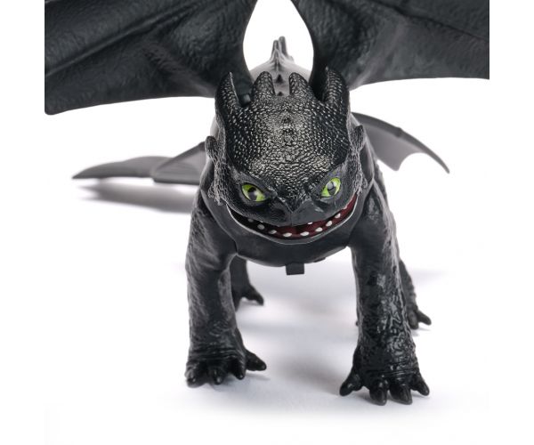 Cum să-ți dresezi dragonul: Figurina de jucărie dragon Fără Dinți cu sunete de plasmă - Spin Master