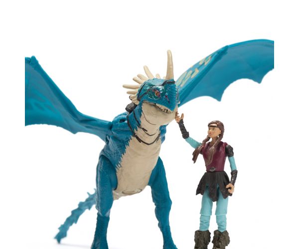 Cum să-ți dresezi dragonul: Set de figurine Dragon Fulger și Astrid - Spin Master