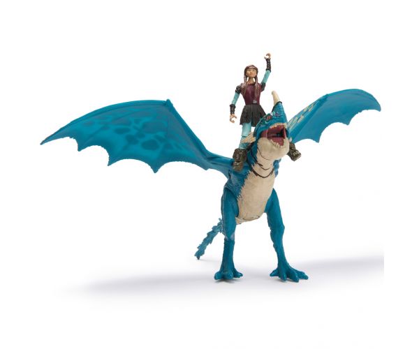 Cum să-ți dresezi dragonul: Set de figurine Dragon Fulger și Astrid - Spin Master
