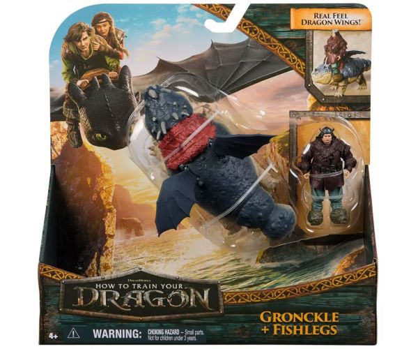 Cum să-ți dresezi dragonul: Set de figurine Gronckle și Fishlegs - Spin Master