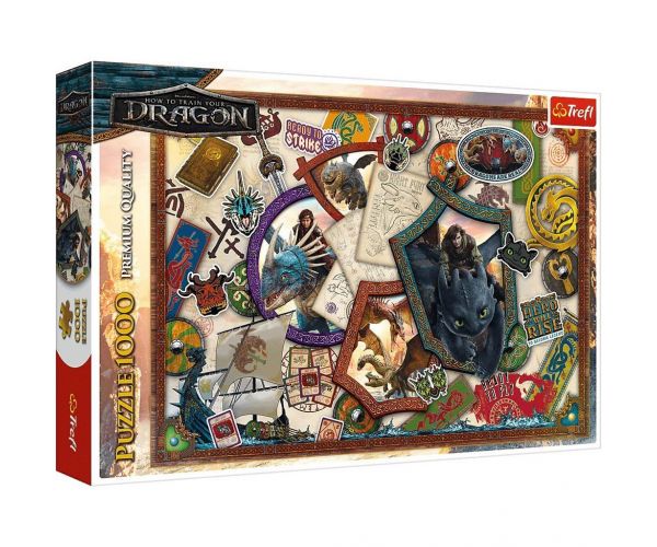 Cum să-ți dresezi dragonul puzzle premium de 1000 de piese - Trefl