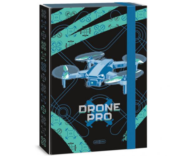 Cutie elastică pentru caiete Ars Una Drone Pro A4