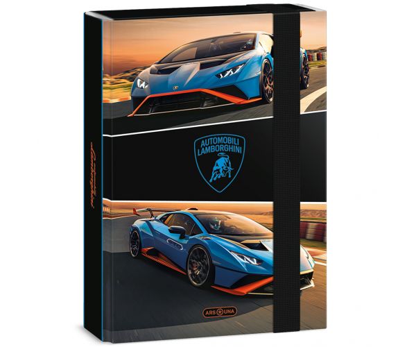 Cutie pentru caiete cu elastic Ars Una Lamborghini A/5