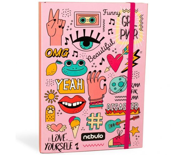 Cutie pentru caiete format A4, model girl power