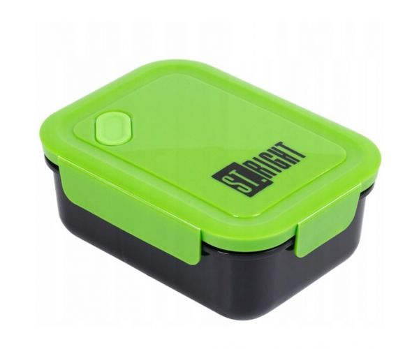 Cutie pentru gustări din plastic St.Right Black and Green