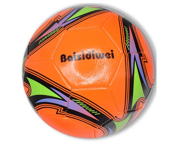 Neon színű műbőr focilabda többféle változatban 23cm