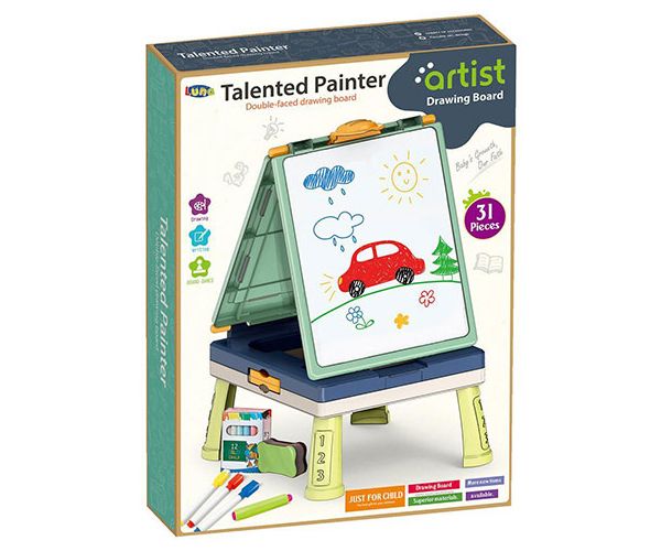Culoarea verde față-verso tablă desen set 31 bucăți