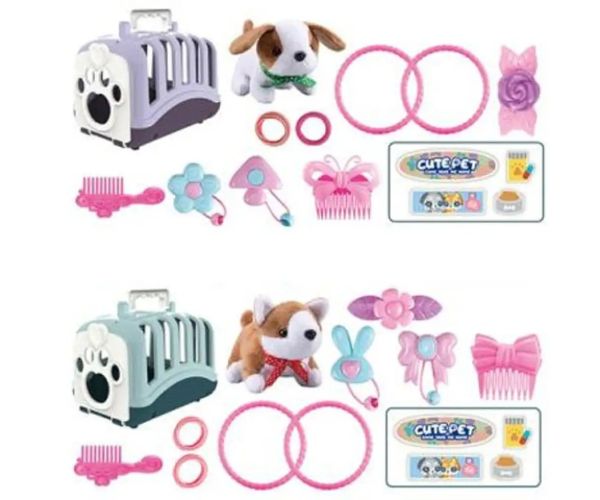 Cute Pet câine suport pentru transport set de joacă două variante