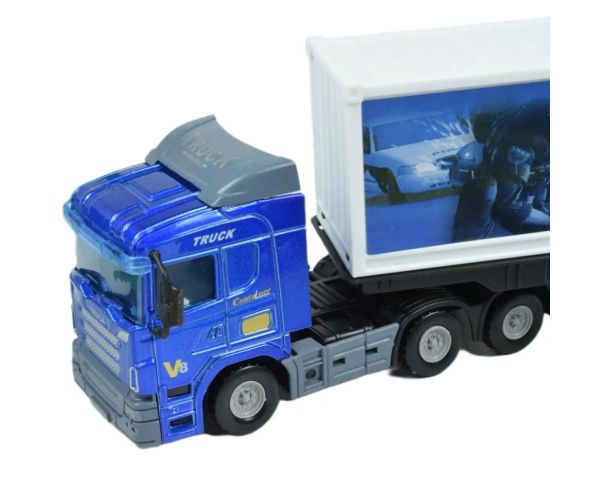Die-Cast: Set mașină de poliție uriaș cu accesorii