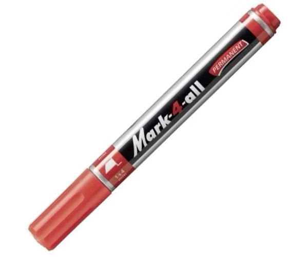 Stabilo: Mark-4-All vârf tăiat marker cu alcool culoarea roșie