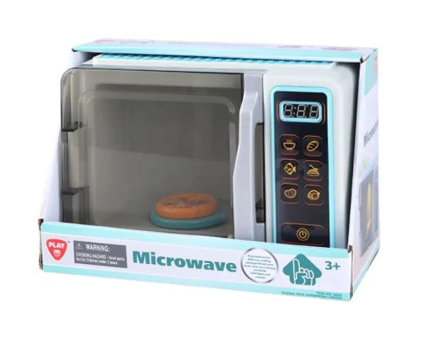 Playgo: Cuptor cu microunde cu elemente de lumină, sunet și mișcare 25x12x17cm
