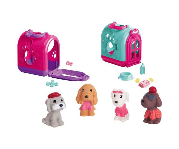 Luna: Cute Pet Home surpriză cățeluș în căsuță portabilă cu accesorii în mai multe variante 1buc