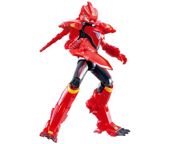 Quantum Heroes: Figurina de acțiune Dinoster Lucio cu armură roșie de 20 cm