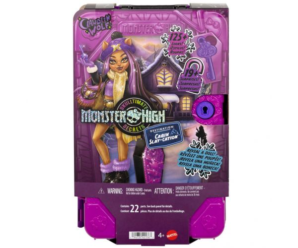 Monster High Prieteni Monstruoși Secrete - Adăpost Groaznic - Clawdeen Wolf - Mattel