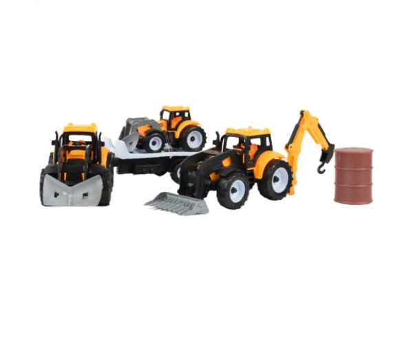 Engineering Truck: Set de mașini cu tractoare și butoi în două versiuni