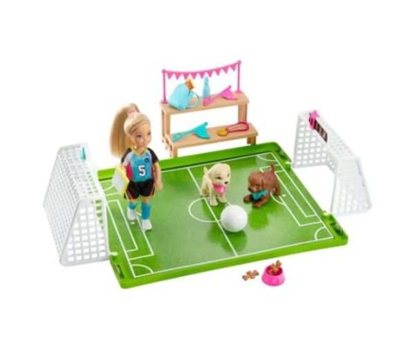 Barbie Dreamhouse Adventures: Chelsea set de joacă fotbal - Mattel