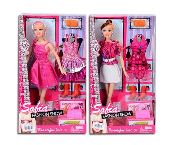 Sofia Fashion Show păpuşă cu haine extra şi accesorii în 2 variante