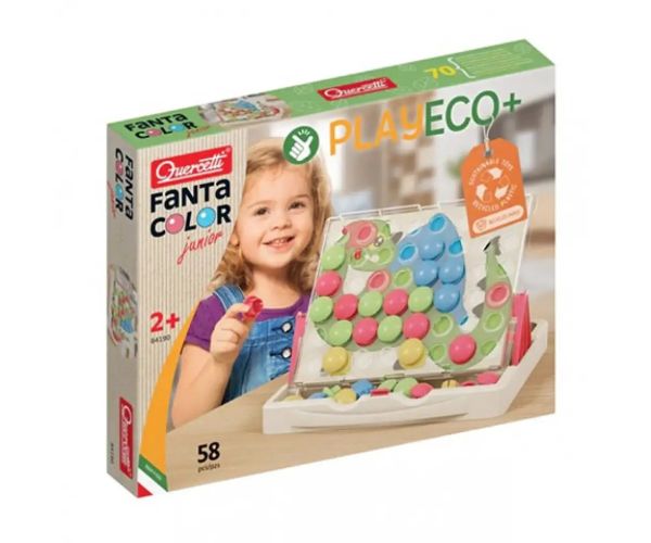 Quercetti: Play Eco Fantacolor junior set biluțe 58 bucăți