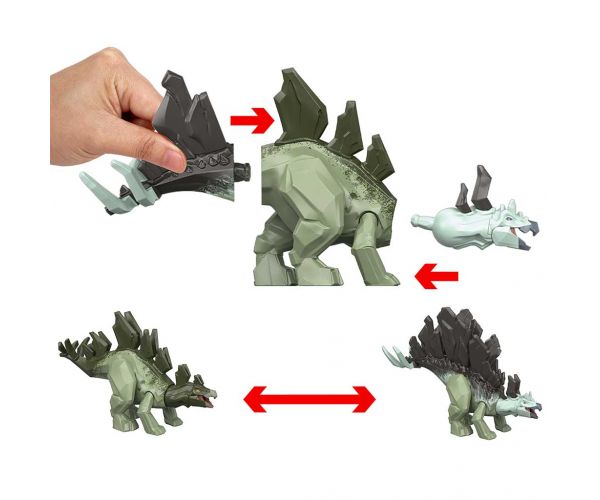 Jurassic World: Mayhem Mix-Ups DIY Dino Mutant Stegosaurus - Mattel