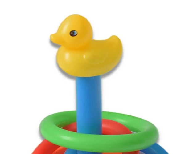 Set de joc de aruncare a cercului de rață colorat