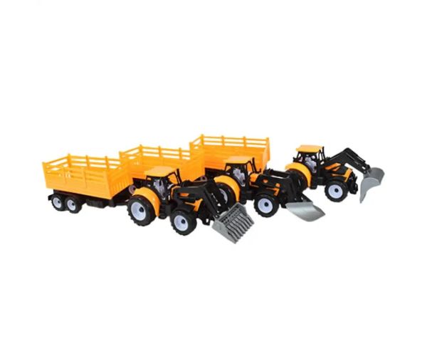 Engineering Truck: Mașină de lucru tractor excavator cu remorcă 45 cm