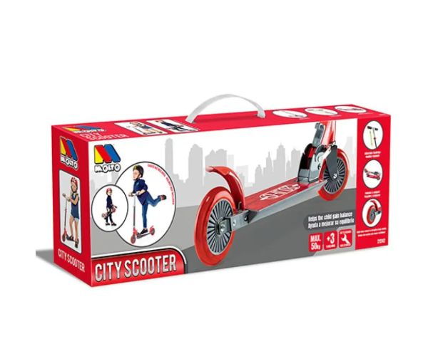 Molto: City Scooter trotinetă culoarea roșie