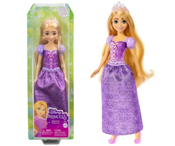 Disney Princess: Rapunzel sclipitoare prințesă păpușă - Mattel