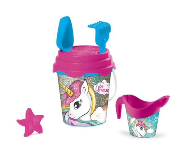 Unicorn set pentru nisip cu găleată - Mondo Toys