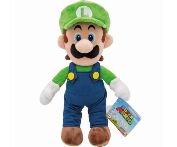 Super Mario: Luigi figurină de pluș 30 cm dimensiune