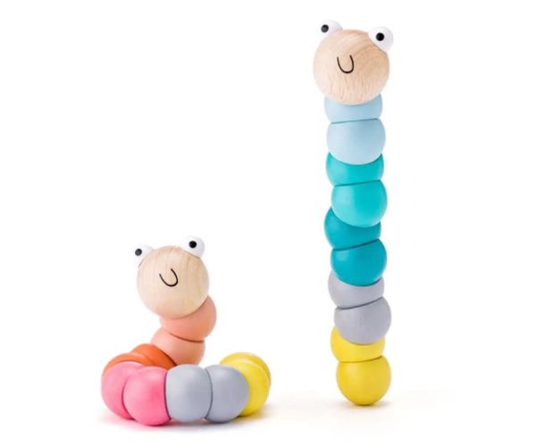 Vierme jucărie creativă de baby colorat - Woodyland