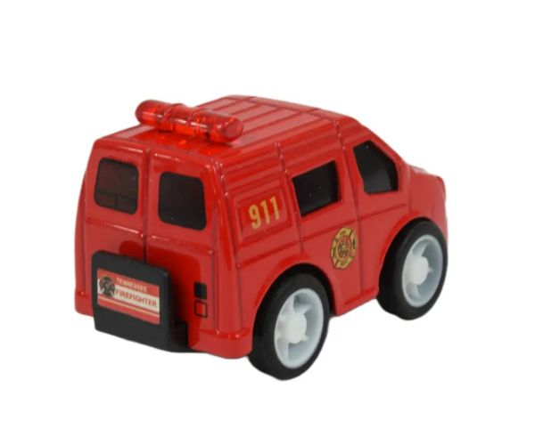 Alloy Car: Mașină de pompieri în diverse versiuni 5cm