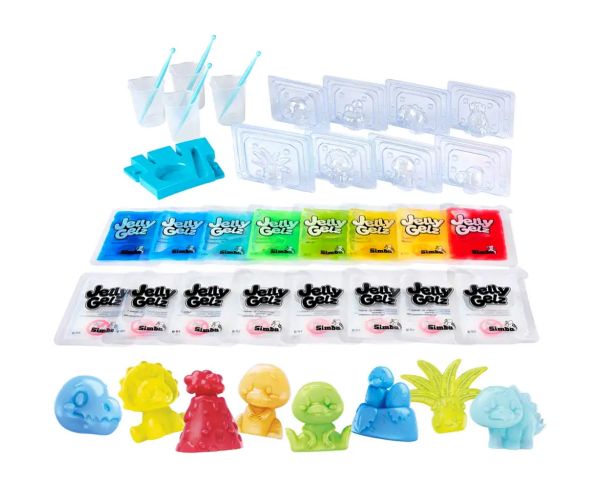 Jelly Gelz Dinos set creativ pentru figurine din gel cu dinozauri - Simba Toys